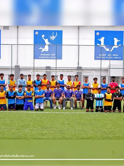 A group photo of the talented players selected for the international training camp trials in Spain. This is the next generation of football talent preparing for a huge opportunity.