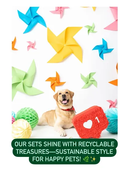 For World Environment Day, I created this set using recyclable paper props to celebrate sustainability. This happy Labrador helps share an important message about being eco-friendly, showing that brand campaigns can be both beautiful and meaningful.