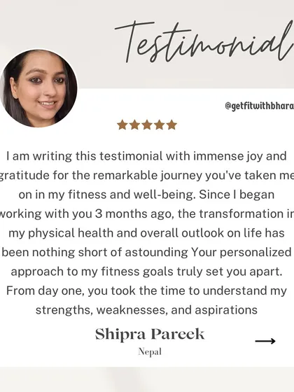 Shipra felt my personalized approach set me apart. From day one, I take the time to understand your unique strengths, weaknesses, and goals to create a plan that's just for you.