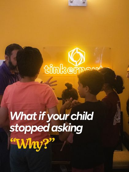 What if your child stopped asking "Why?" It's a scary thought. Here at the workshop, under the glow of our sign, I work to protect that spark and turn their questions into creations.