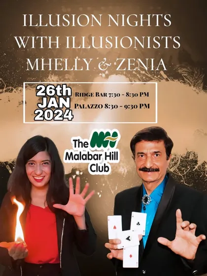 Ready to rock tonight at The Malabar Hill Club. A poster for our Republic Day special illusion night.