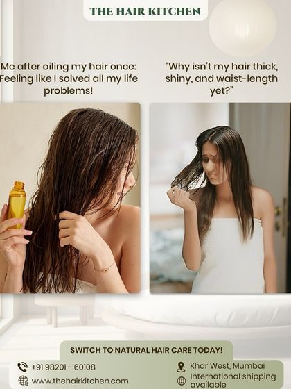 We've all been there. After oiling my hair once, I feel like I've solved all my life problems, but my hair is asking, "Why am I not thick and waist-length yet?"