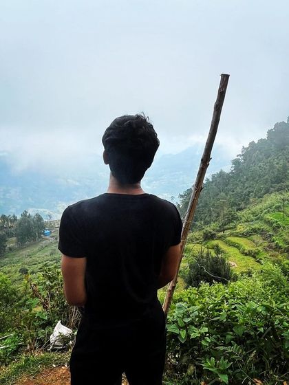 Found the clouds, but still searching for a good network signal. The struggle is real even when you're on top of the world.