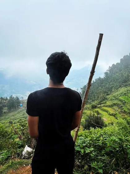 Another shot from the mountains, just soaking in the view. Being in nature helps me clear my head and come back to my art with fresh energy.