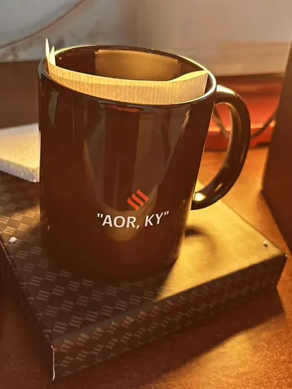 A customized mug from The Indian Express, a token of appreciation that I cherish. I am striving to earn respect, and my journey continues.