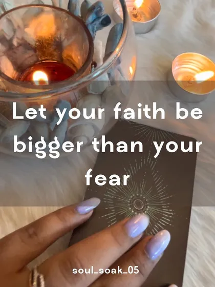 During times of fear and doubt, let this be your anchor. Let your faith be bigger than your fear. Trust in yourself and the divine process, and you will find the strength to overcome any obstacle.