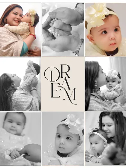 A collection of moments from a newborn session. I focus on the details that matter most: the tiny feet held in your hands, a mother's gentle kiss, and the peaceful expressions of your new baby.