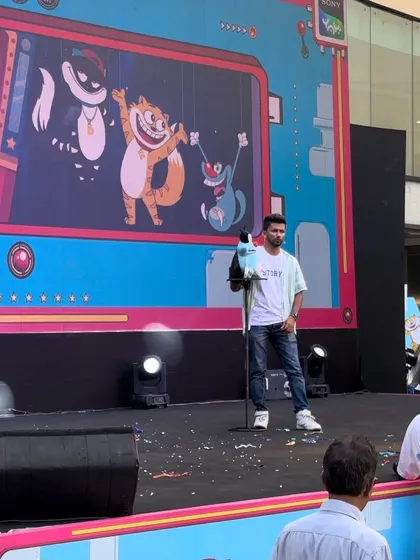 On stage at an event for Sony Yay at R City Mall, Ghatkopar.