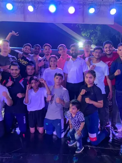The King Panther team after a successful night at the Fight Council India MMA championship. We show up as a team, we fight as a team, and we celebrate as a team.