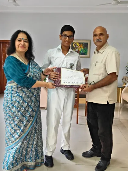 We celebrate all forms of success, and this was a special one. Our player Rudran Awasthi was honored with a Red Blazer by his school, DPS Vasant Kunj, for representing Delhi at the 67th National School Soft Tennis Championship. This is a testament to his dedication and the prestige our players achieve.
