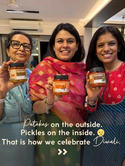 Patakas on the outside, pickles on the inside. This is how our wonderful customers celebrate Diwali, and we are so happy to be a part of it.