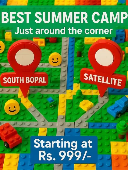 Ahmedabad parents can find our summer camp conveniently located in South Bopal and Satellite. Give your child a summer of fun and future-ready skills.