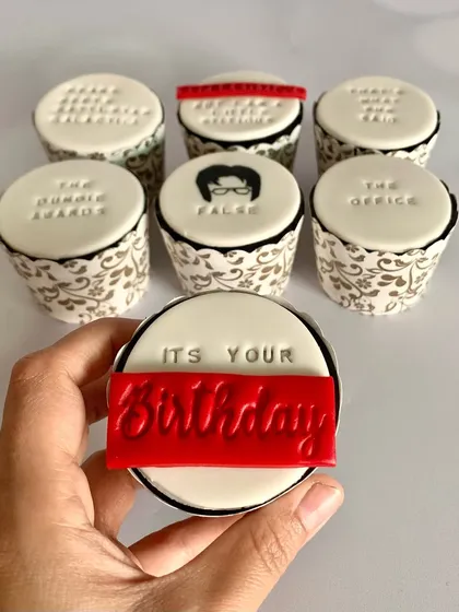 Bears. Beets. Birthday Treats. I made these The Office inspired cupcakes for a true fan, because every party needs a Dundie-worthy dessert.