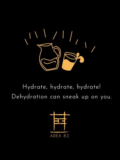 Adventure tip: Hydrate, hydrate, hydrate. Dehydration can sneak up on you when you're having this much fun.