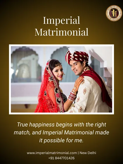 True happiness begins with the right match. We don't just connect profiles; we bring together hearts and families, making it possible for our clients to find their happily ever after.