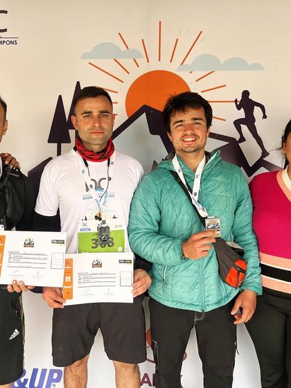 More proud finishers from the Indrahar run. The medals represent hours of hard work and perseverance.