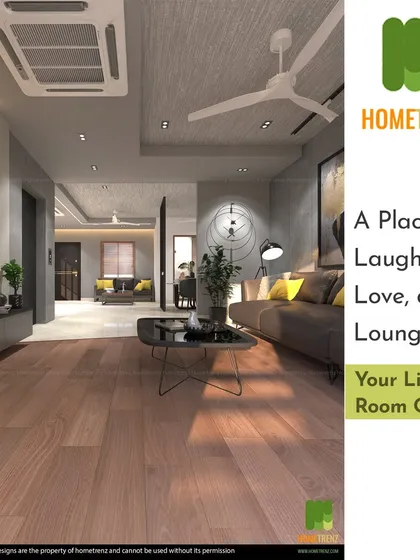 I aim to create a living room oasis for laughter, love, and lounging. The use of warm wood flooring and layered lighting in this expansive space makes it feel both grand and intimate.