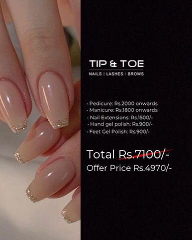 A comprehensive package offer including a pedicure, manicure, nail extensions, and gel polish for a complete pampering experience at a discounted price.