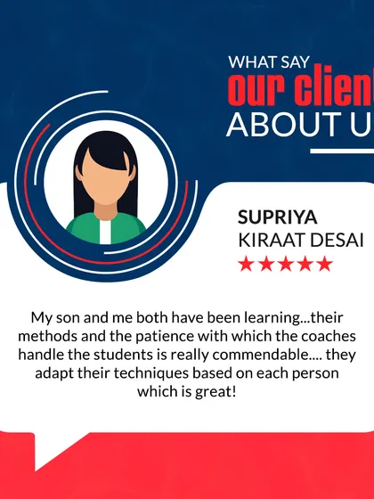 This review from Supriya commends the patience of our coaches and their ability to adapt teaching techniques to suit each individual student, whether a child or an adult.