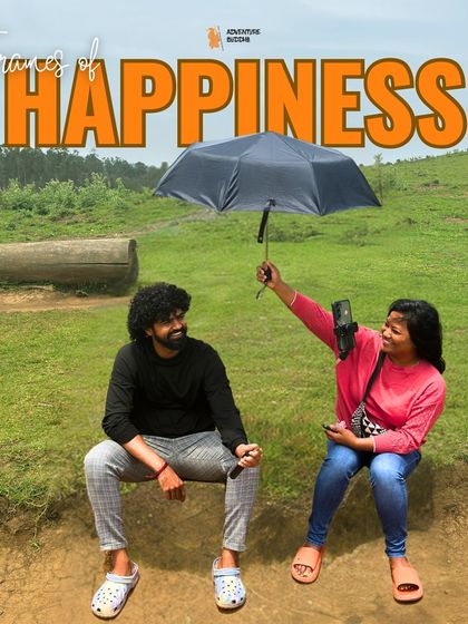 A playful moment in the meadows of Kodaikanal. Our trips are filled with laughter and creating fun memories.