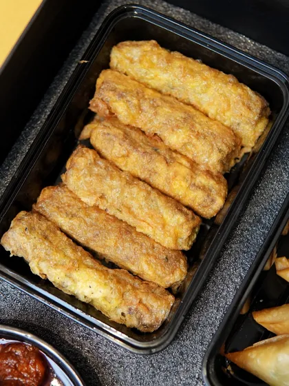Our Stuffed Seekh Rolls, a popular item from our Iftaar menu, offering a complete and satisfying bite.