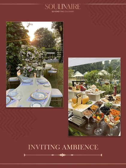 A collage showcasing an inviting outdoor ambiance, perfect for enjoying our fresh, seasonal menus.