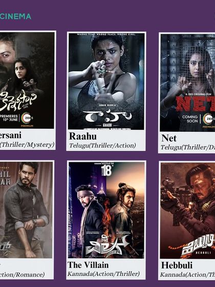 More action and mystery from ZEE5 and other platforms, featuring some of the biggest names in South Indian cinema.