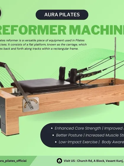 The Reformer is the centerpiece of many Pilates studios. My program ensures you are proficient with this versatile machine, which enhances core strength, improves flexibility, and promotes body awareness.
