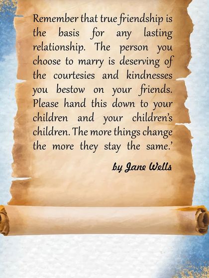 Timeless marriage advice from 1886: "True friendship is the basis for any lasting relationship." This wisdom is as relevant today as it was then.