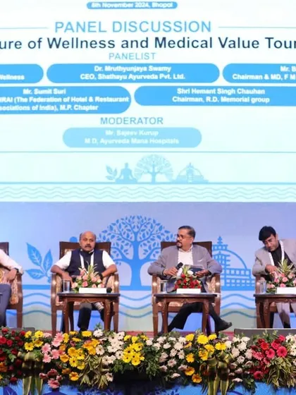 A closer look at the panel discussion on medical tourism. We contribute our insights on integrating ancient Ayurveda with modern health trends to shape the future of the industry.