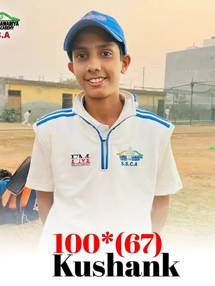 Well played Kushank. A fantastic century, 100 not out, shows his temperament and skill.