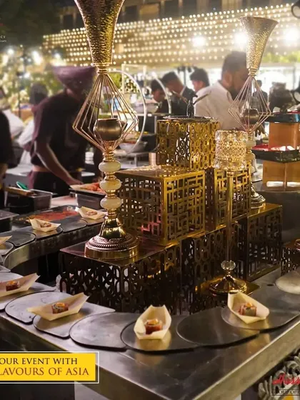 A closer view of our Asian food conveyor belt, showcasing our commitment to innovative and engaging food presentation.