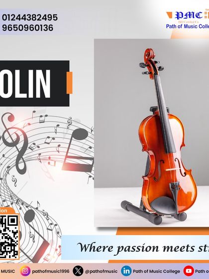 Discover the elegance of the violin with our structured lessons. We guide students through proper posture, bowing techniques, and music theory to play beautiful melodies.