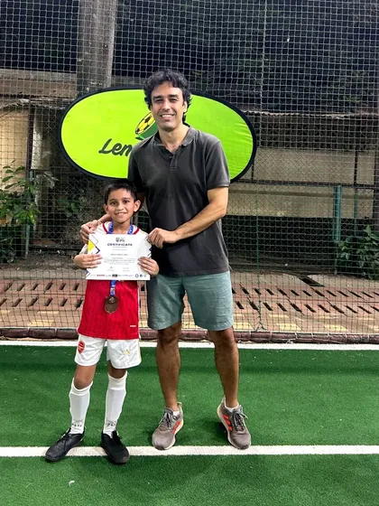 Another one of our future stars being recognized for his efforts. These moments build confidence and motivate them to keep working hard.