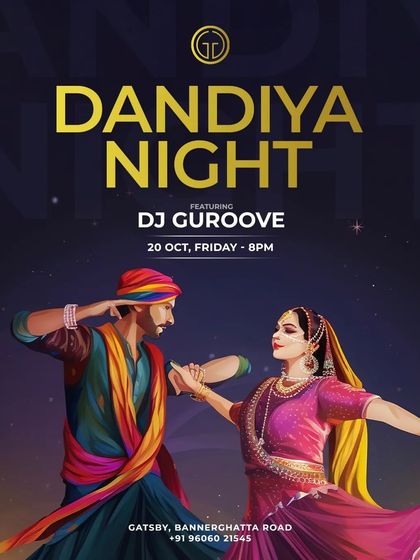 Taking my Dandiya Night to different venues like Gatsby on Bannerghatta Road. I can adapt my festive setup to any location, ensuring an authentic and fun Garba experience.