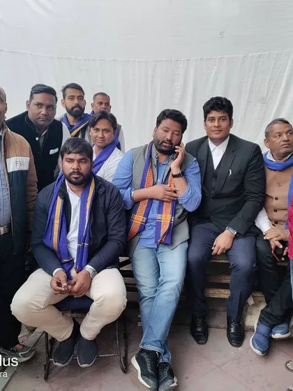 Another picture from a meeting with Bhim Army supporters. It is my privilege to use my legal knowledge to support movements that work towards a more just and equitable society.