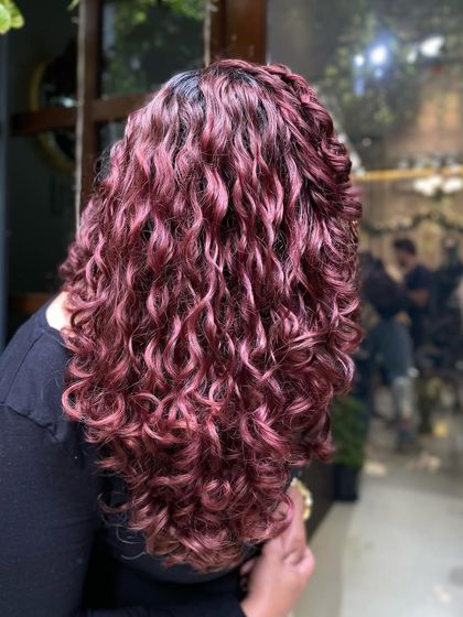No-Bleach Balayage: Vibrant Reds & Berries photo 23