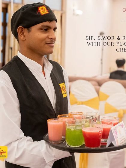 Sip, savor, and refresh with our flavorful creations. Our staff offers a tray of assorted fresh juices and mocktails, ensuring your guests stay hydrated and refreshed throughout the celebration.