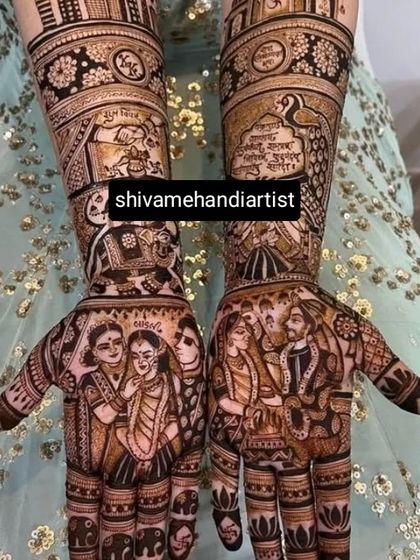 Custom Portrait Mehendi photo 29