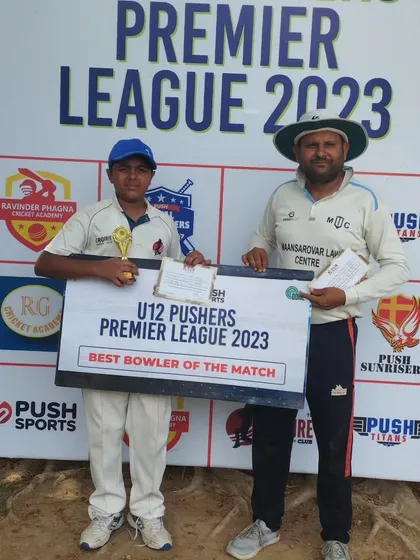 Another award from our win in the Pushers Premier League. Here is the Best Bowler of the Match.