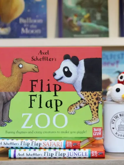 Axel Scheffler's 'Flip Flap Zoo' is an interactive book with funny rhymes and crazy creatures to make you giggle. Mix and match the pages to create new animals.