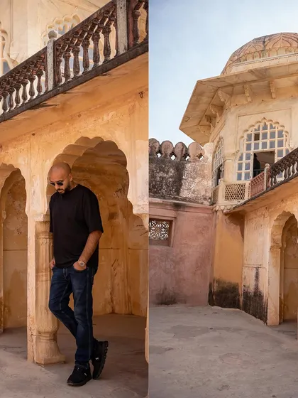 Another view of the stunning Amer Fort in Jaipur. The history and scale of the architecture is just mind-blowing.
