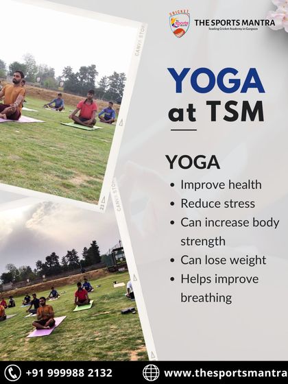 Yoga is an integral part of our training. It helps improve health, reduce stress, and increase body strength and flexibility, which directly translates to better performance on the field.
