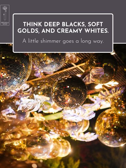 A little shimmer goes a long way in creating a luxury aesthetic. For this Gatsby-themed event, we used a combination of disco balls, deep blacks, and soft golds to evoke a sense of timeless glamour.