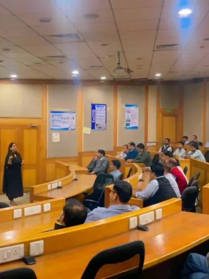 An interactive moment during a POSH workshop. I encourage questions and discussions to ensure that every participant leaves with a clear understanding of their rights and responsibilities.
