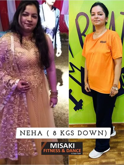 Neha is 8 kgs down and it shows. Her smile and posture reflect a newfound confidence and strength.