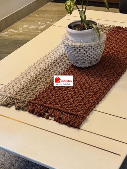 Eshtyles - Custom Macrame Home Decor For Your Table: Coasters, Runners & Mats photo 3