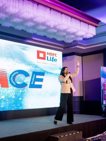On duty for HDFC Life, hosting their 'Virtual Race' strategy meet. I bring energy to both virtual and physical event formats.