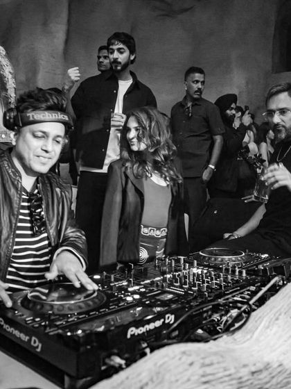 Happy Birthday to the legend, Yo Yo Honey Singh. A black and white shot capturing a special moment we shared behind the decks.