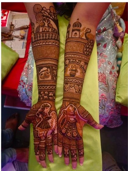 Kanha Mehandi - Bridal Mehndi Custom Storytelling & Portrait Mehndi photo 48